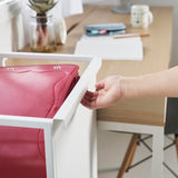 目隠しワゴンL白持ち手