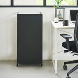 目隠しワゴンL黒デスク2