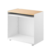 隠せるテレワークワゴン白3