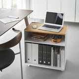 テレワークワゴン白デスク2