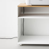 テレワークワゴン白配線