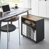 テレワークワゴン黒デスク