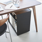 テレワークワゴン黒デスク2