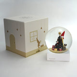【季節限定】NORDIKA nisse クリスマス スノードーム(飾りつけをするサンタとイヌ)