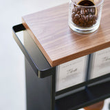 ハンドル付きスリムワゴン タワー(ブラック)ハンドル