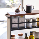 ハンドル付きスリムワゴン タワー(ブラック)上部