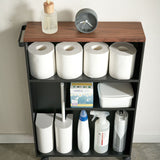 トイレラック黒収納シーン