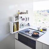 隠せる調味料ラック タワー 2段の使用イメージ