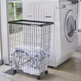 【tower】ランドリーバスケット キャスター付き