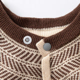 ヘリンボーン柄 ニットスタイ