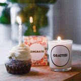 メッセージ入り マッサージキャンドル(Congrats!)