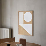 ポスター BALANCE(バランス)no.115をダイニングテーブルの上部に飾ったシーン