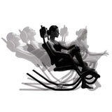 GRAVITY(グラビティー)バランスチェアのリクライニングイメージ