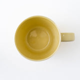 真上から見たMUKI マグカップ (イエロー)