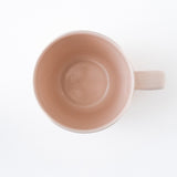 真上から見たMUKI マグカップ (ピンク)