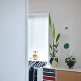 てぬぐい (カボス)を窓際に飾った様子