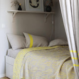 ブランケットとベッド