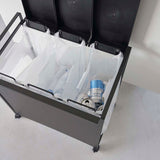 【tower】蓋付き目隠し分別ダストワゴン 3分別 - イルムス オンラインストア