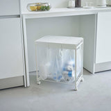 【tower】蓋付き目隠し分別ダストワゴン 3分別 - イルムス オンラインストア