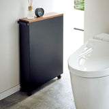 ハンドル付きトイレラック黒