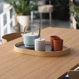 トレーと湯呑み