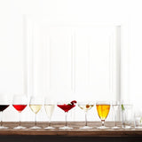 パーフェクション ウォーターグラスとパーフェクションシリーズを並べた様子