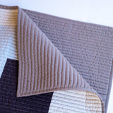 折りたたんだシェイ パッチワークキルトブランケット デザート