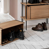 ストレージボックスを玄関で使用した様子