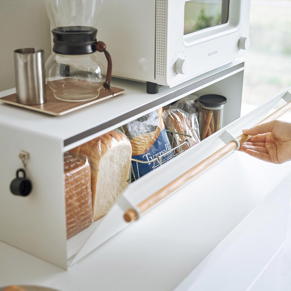 山崎実業 tosca トスカ ブレッドケース ワイド ホワイト