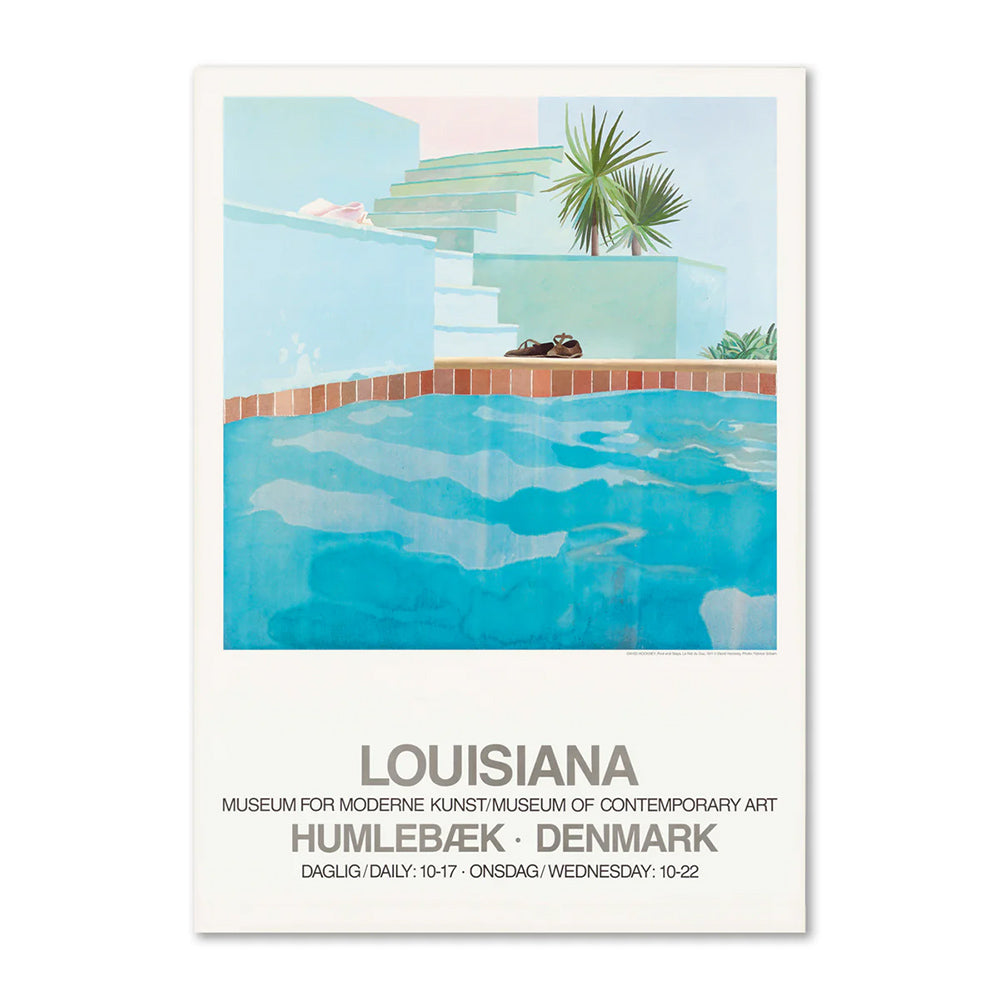 ポスター Pool and steps - David Hockney｜ルイジアナ近代美術館