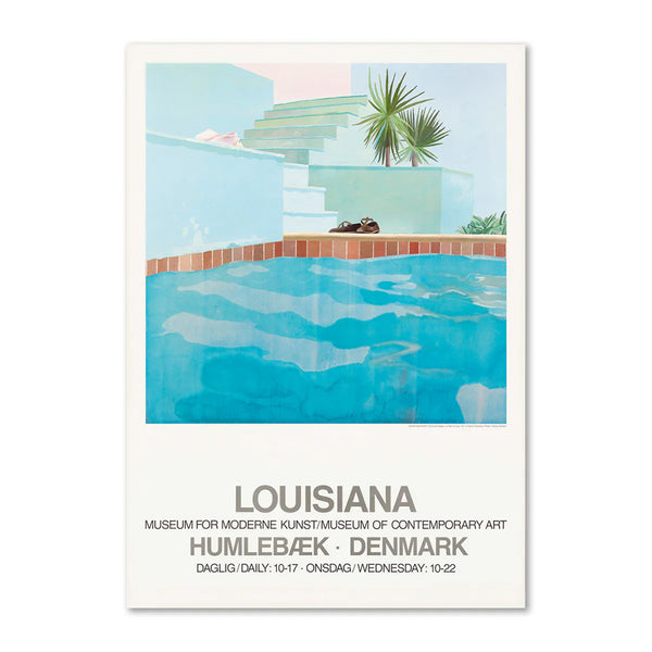 ポスター Pool and steps - David Hockney｜ルイジアナ近代美術館