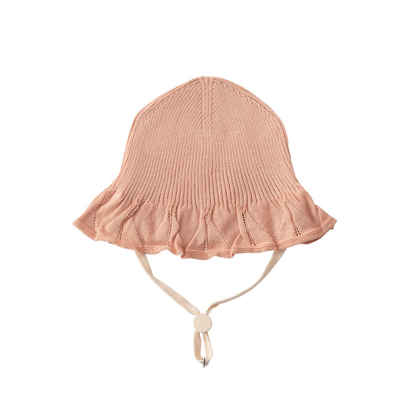 リブ ボンネットハット