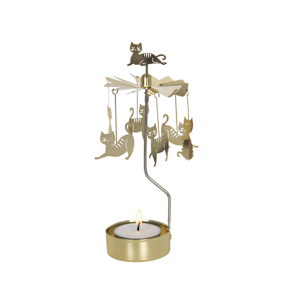 ロータリーキャンドルホルダー （キャットファミリー）