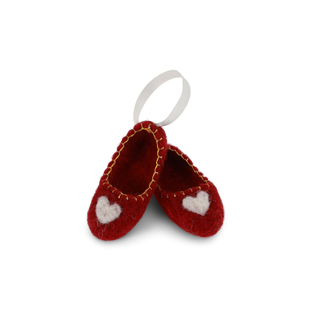 オーナメント バレエシューズ レッド