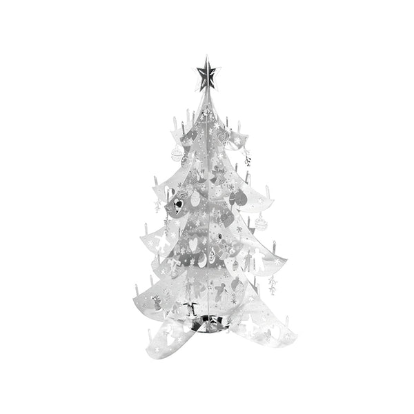 テーブルデコレーション H18.5cm クリスマスツリー シルバー - ILLUMS