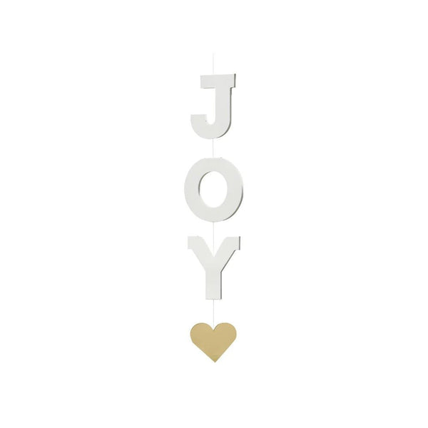 "JOY"モビール ゴールドハート ホワイト/ゴールド - ILLUMS