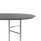ミング テーブルトップ ブラックベニア オーバル/220cmの天板アップ