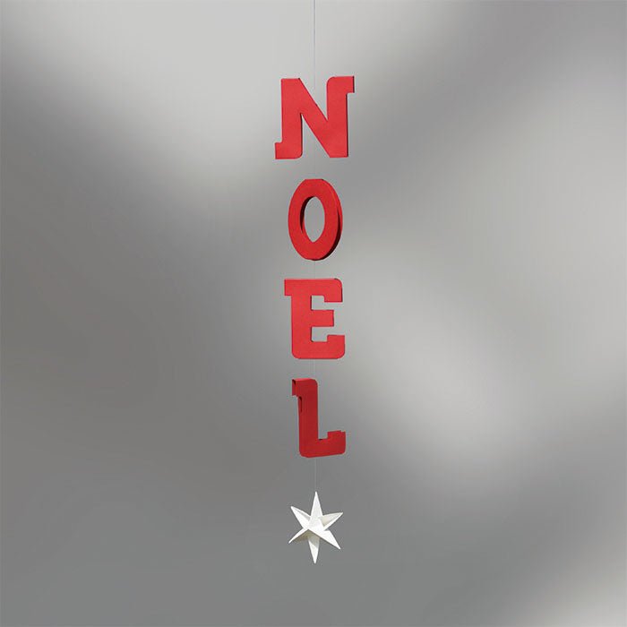 "NOEL"モビール レッド ホワイトスター レッド - ILLUMS
