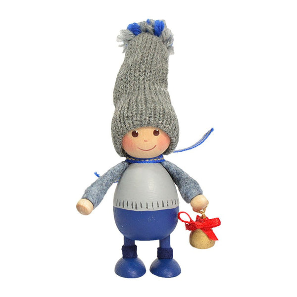 ベルを持った 青いふとっちょ男の子