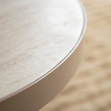 トラバーチン テーブル カシミア ラージのヘリ部分のアップ